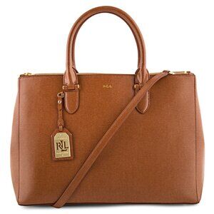 Ralph Lauren Newbury Brown Leather Handbag